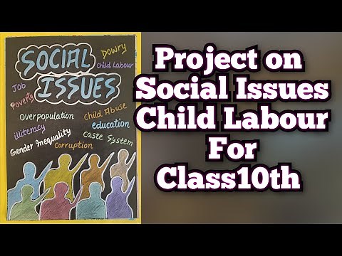 Project on Social Issues for Class 10th/Social Studies Project/ Social Issues Child labour Project
