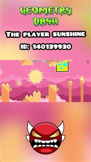 The player sunshine #geometrydash
