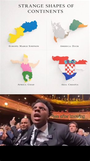 Continents With Strange Shapes 🌍