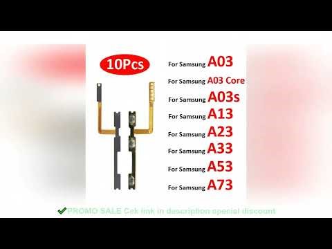 10Pcs For Samsung Galaxy A03 Core A03s A02s A13 A23 A33 A53 A73 5G Phone New On Off Power Volume But
