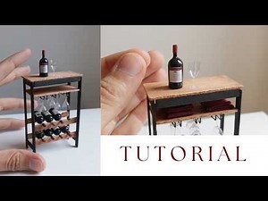 How to make miniature wine glasses and bottles (no resin)