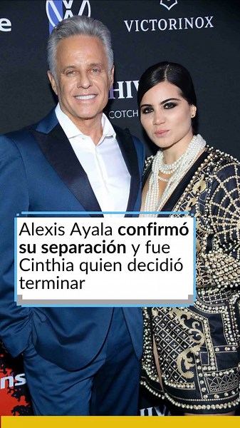 Alexis Ayala confirma el fin de su matrimonio con Cinthia Aparicio