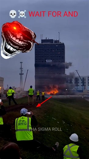 What is it 💀☠️🥶like to demolish an old factory by directional blasting?#shorts