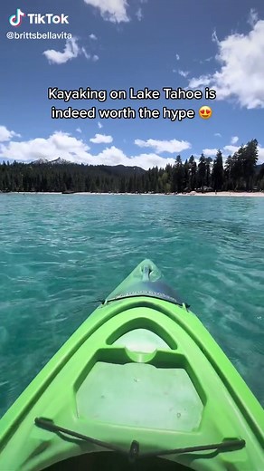 Kayaking on Lake Tahoe at Meeks Bay