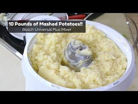 10 Pounds of Fluffy Mashed Potatoes in the Bosch Universal Plus Stand Mixer | Amy Learns to Cook