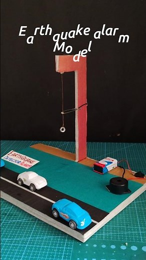 Earthquake detector alarm working model science project | #youtubeshorts #shortfeed