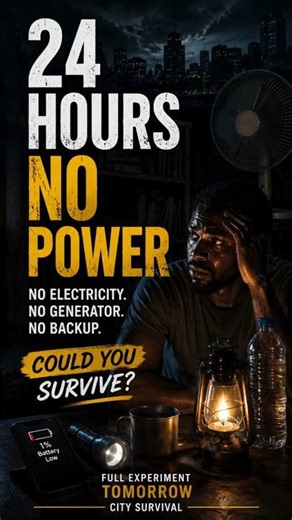 Can You Survive 24 Hours Without Electricity #citysurvival #withoutelectricity