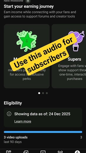use audio for subscription #music