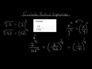 Evaluate Radical Expressions