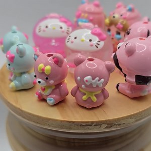 Hand Painted Character Bead: DIY Craft Supply, Pens, Keychains, Charms - Etsy