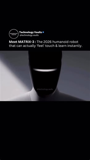 Technology | Business | AI on Instagram: "Announced in January 2026, the MATRIX-3 is a third-generation humanoid robot developed by Matrix Robotics. Built to advance general-purpose physical intelligence, it’s designed to operate autonomously in real, human environments, not controlled demos or labs. What sets MATRIX-3 apart is its ability to adapt on the fly. Its AI core can understand and perform new tasks without prior training, while its dexterous hands handle delicate objects like glassware