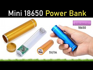 Portable USB 5V Charging Box Shell + Aluminium Body 18650 Mini Power Bank Case | Solder-Free DIY Kit