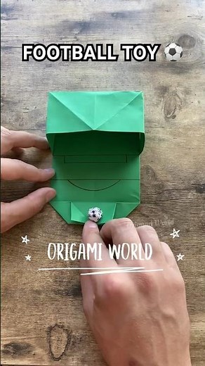 FOOTBALL TOY ORIGAMI ANTISTRESS TUTORIAL | HOW TO MAKE PAPER FOOTBALL TOY | DIY SOCCER GAMES FIFA