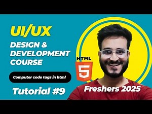 HTML Code & Pre Tags | HTML Tutorial for Beginners 2025 | UI/UX Design & Development Course | #9