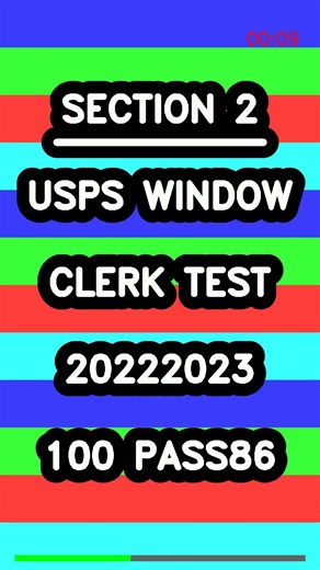 USPS WINDOW CLERK TEST 20222023 100 Pass86 Latest