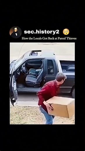 Residents used paint-filled boxes 🎨📦 to stop package thieves 🚫🕵️‍♂️