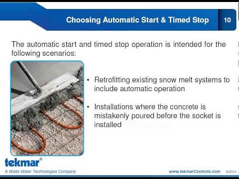 Segment 2: Snow Melting Control Options
