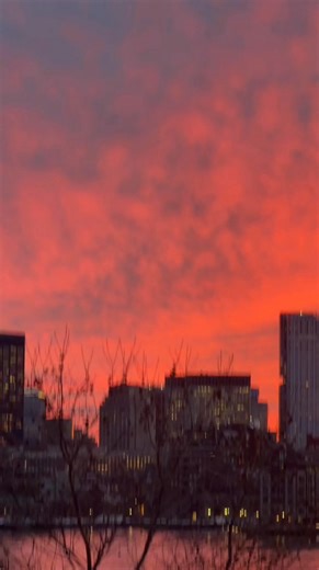 What an incredible sunset over Boston tonight... ❤️ 📹: @Theonlyesti_ | Only In Boston