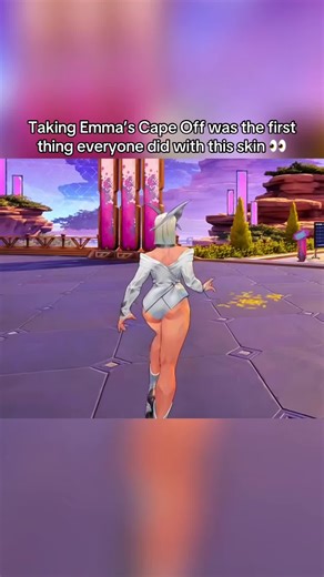You can take the cape off from Emma Frost’s Gala Goam Skin, and it’s the first thing everybody did when they got it 😂 #MarvelRivals #MarvelRivalsAvengers #MarvelRivalsLoki