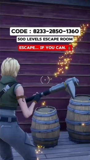 500 Levels Escape Room 🚪 #fortniteshorts #fortniteclips #fortnitemontage