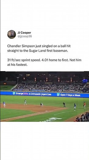 Chandler Simpson might be the fastest player in baseball