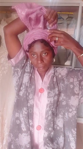 quick way to tie your gele #geletutorial #headwrapping #hairaccessory #beauty