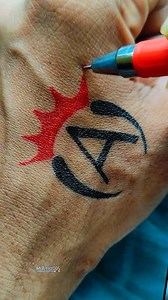 121K views · 330 reactions | Alphabet A tattoo design  #tattoo #tattooideas #minitattoo #smalltattoo #alphabet #fblifestyle #viralpost2025 | Mr Artist | Facebook