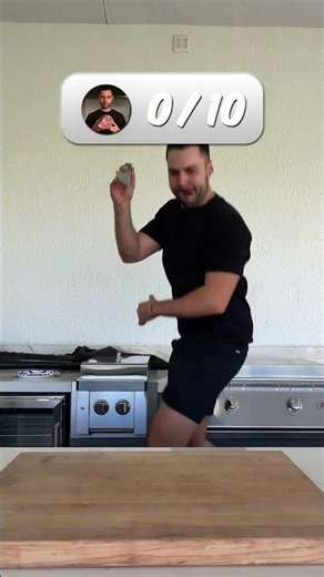 He shouldn’t have climbed the ladder with a KNIFE