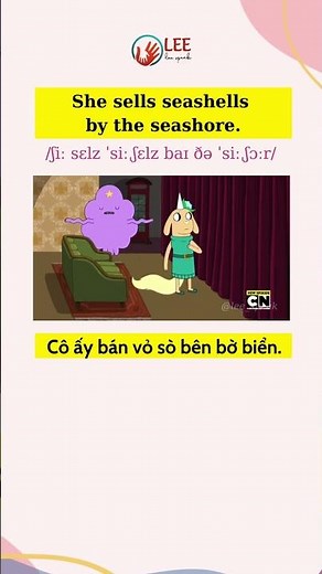 She sells seashells by the seashore | LEE Speak #learnenglish #hoctienganh