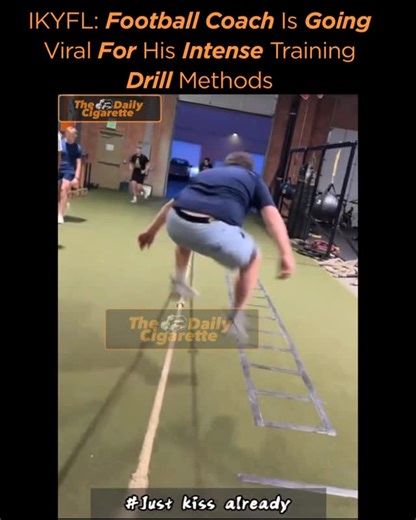 The Daily Cigarette on Instagram: "IKYFL: High School Football Coach Is Going Viral For His Intense Training Drill Methods. Ain’t No MF Way 😂😂😂😂 Thoughts?"