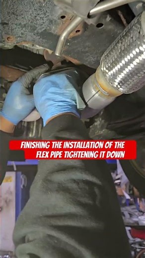 Finish install of flex pipe