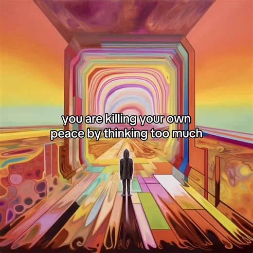 you are killing your own peace by thinking too much #sliceoflife #soulties #peace #meanttobe #miracle