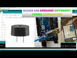 ARDUINO AND BUZZER DIFFERENT TONES GENERATION
