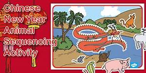 Chinese New Year Animal Sequencing Activity