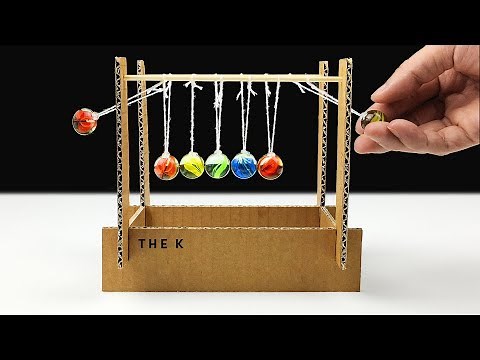 How to Make Newton’s Cradle from Cardboard