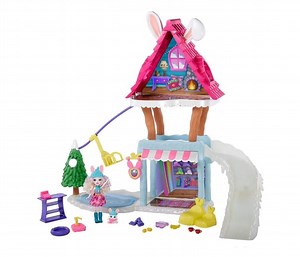 Mattel Enchantimals Snow Valley Zimowa chatka Zestaw - Lalki i akcesoria - Sklep internetowy - al.to