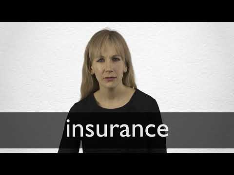 How to pronounce INSURANCE in British English