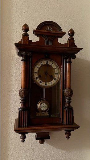 HAC/Junghans Miniature Vienna Regulator Wall Clock Demo #vintage #homedecor #clock #wallclock