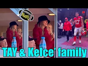 New Footage! Taylor Swift & Kelce family celebrate Chiefs win in VIP room