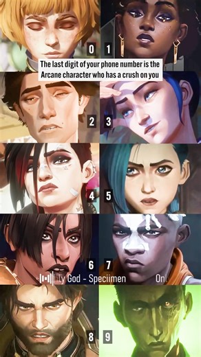 Check the last digit of your phone number. That number decides who secretly likes you… 👀#arcane