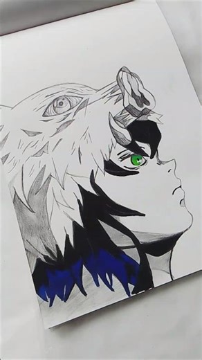 Inosuke Drawing😈#shorts