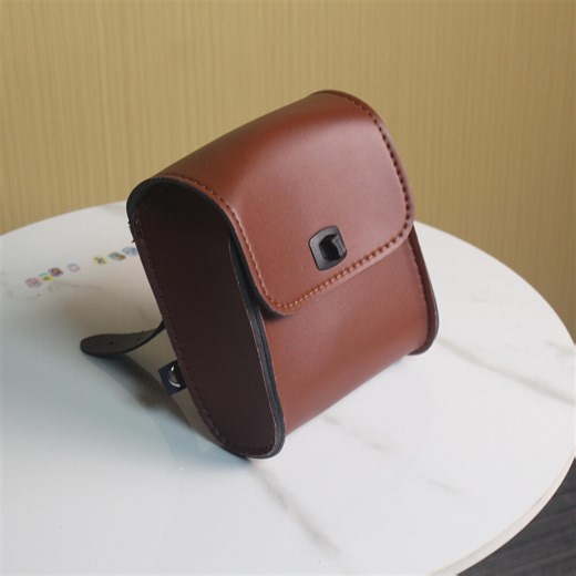 Brown Motorcycle Tool Bag Vegan Leather - Small Twist Lock Compact Storage - Universal Fit Biker Gift Vintage Style - Etsy