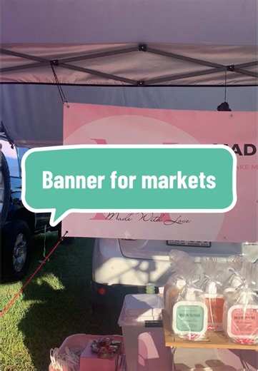 Easiest Banner Display for Market Stalls