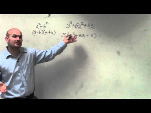 Algebra 2 - How to factor the GCF from a trinomial, s^3 + 6s^2 + 11s