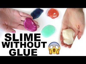 HOW TO MAKE SLIME WITHOUT GLUE!!! 2 WAYS!!!