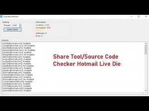 Share Tool/Source Code Checker Live Die Hotmail