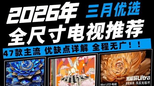 【3月全尺寸电视选购大总结】从2千到2万，55/65/75/85/98/100寸Mini LED怎么买不踩坑？47款Mini LED全解析，巨幕/小钢炮/壁纸
