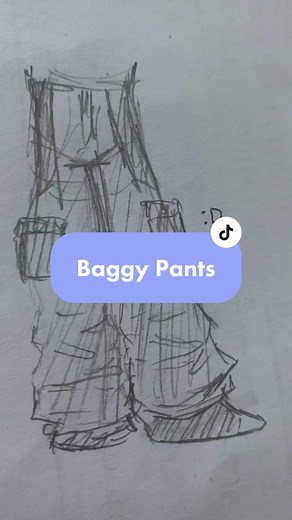 Baggy Pants Drawing Tutorial - Easy Fashion Design