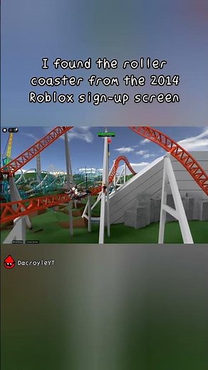 The roller coaster from the 2014-2018 Roblox sign-up screen