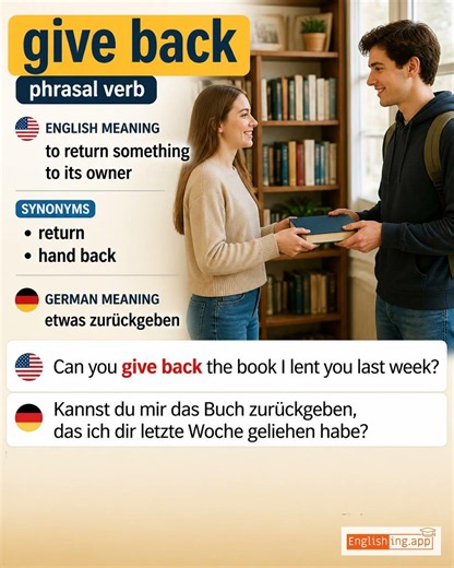 Give Back: English expression meaning and example
